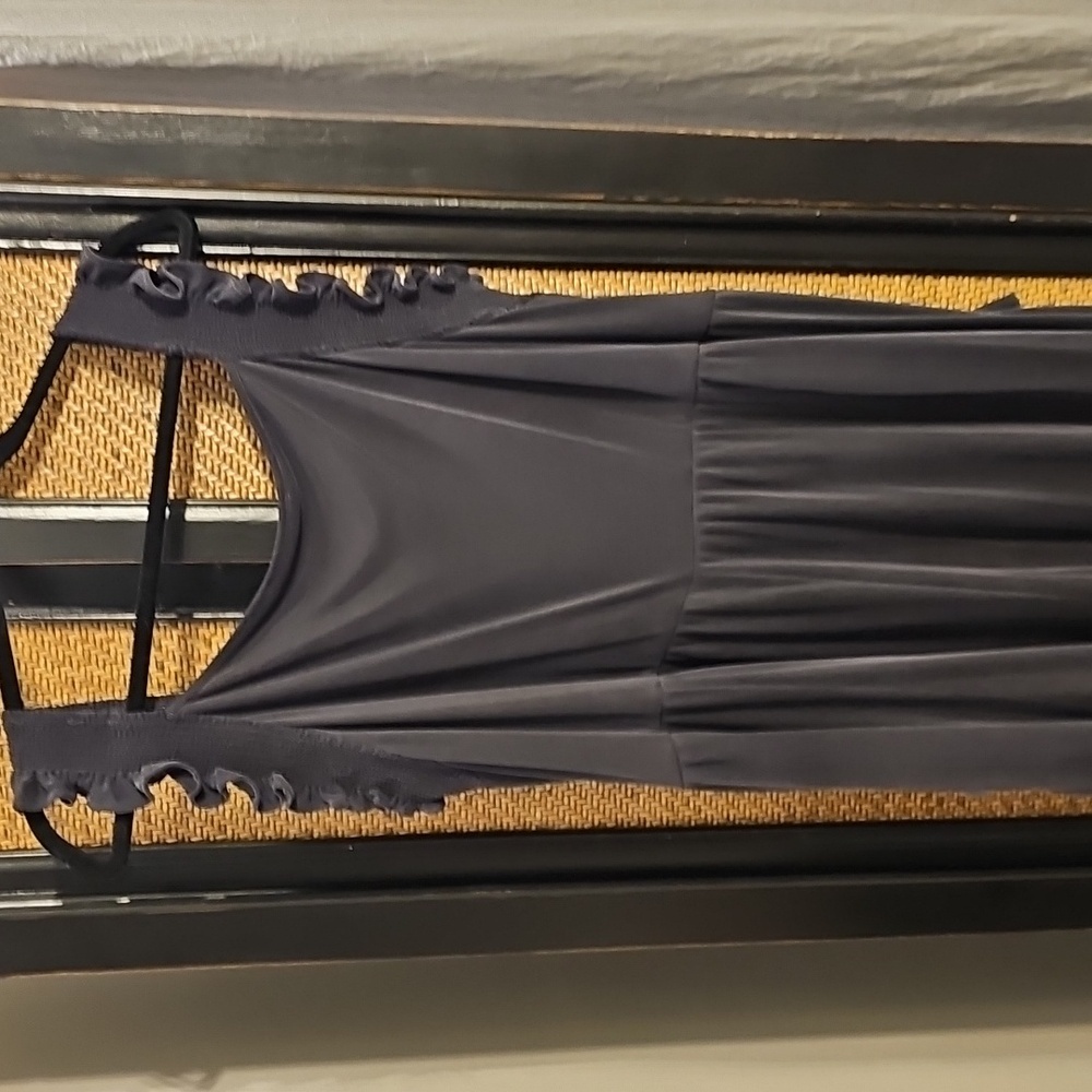 Stylish Billie Cupro Black Jumpsuit with Ruffle Straps From  Anthropologie - Picture 7 of 11